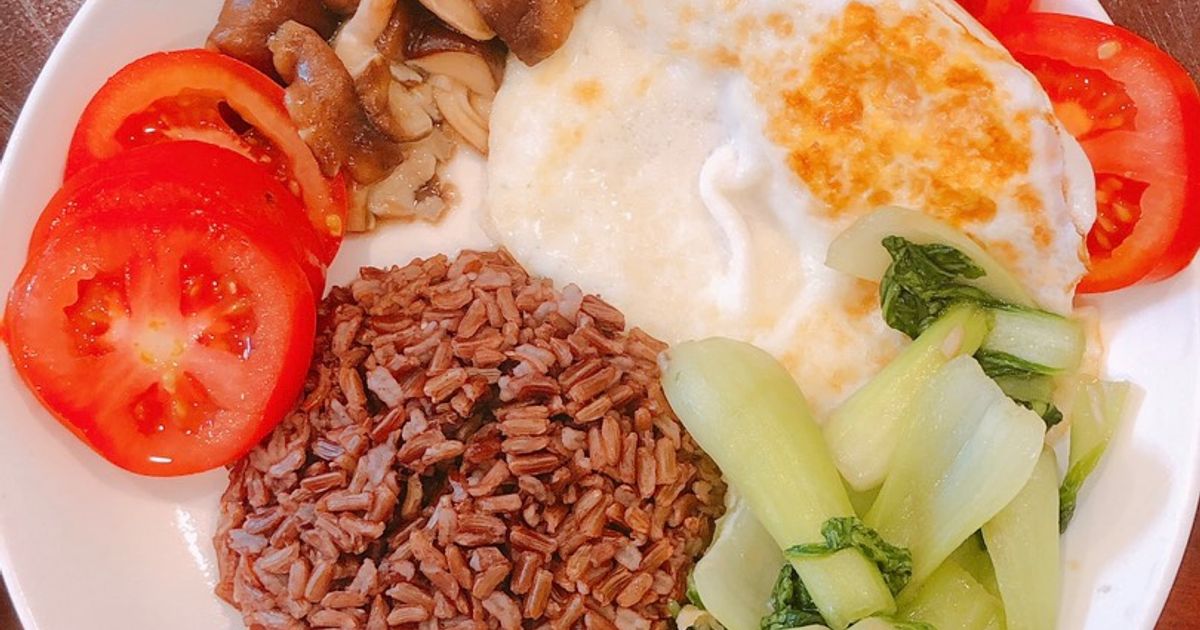 Cách Làm Món Eat Clean 1: (Gạo Lứt, Cải Thìa, Trứng, Nấm) của Mai Hồng ...