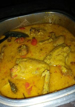 Foto resep Ayam pedas kuah santan