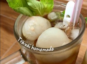 Hình của món Trà vải lipton sả.