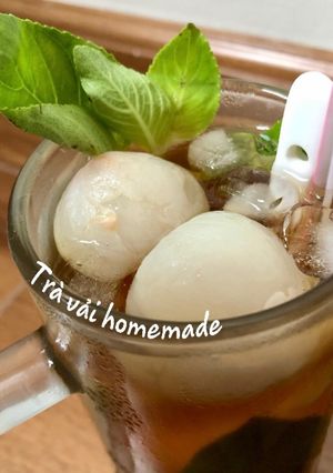 Hình của món Trà vải lipton sả.