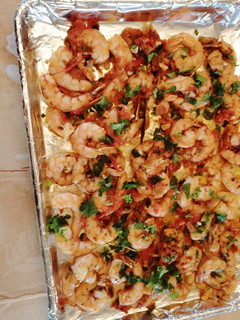 Una foto de Camarones al horno