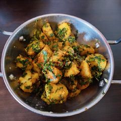 A picture of Aloo methi ki sabzi.