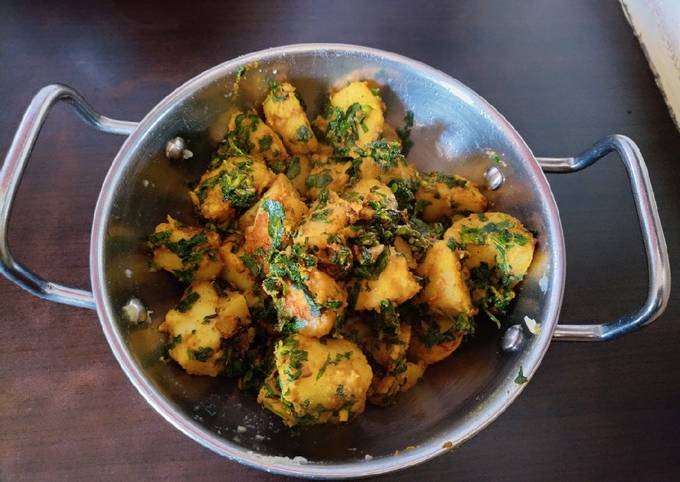 Aloo Methi Ki Sabzi Recipe By Sudha Dhanuka Cookpad