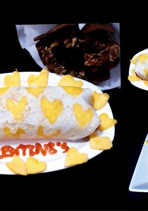 รูปของ แฮมชีสเบรดโรล/ขนมปังแฮมชีสไข่โรล (อาหารเช้า) Ham Cheese Bread Egg Roll