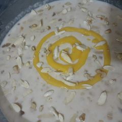 A picture of Mango Rabri Kheer.