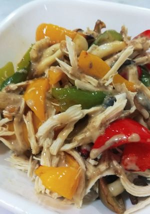 A picture of Warm Chicken and Vegetable Salad (Air Fryer).