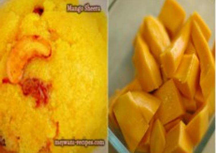 Mango Sheera (Ambyacha Sheera) | Mango Kesari | Rava Mango Sheera