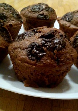 Triplacsokis muffin recept fotója
