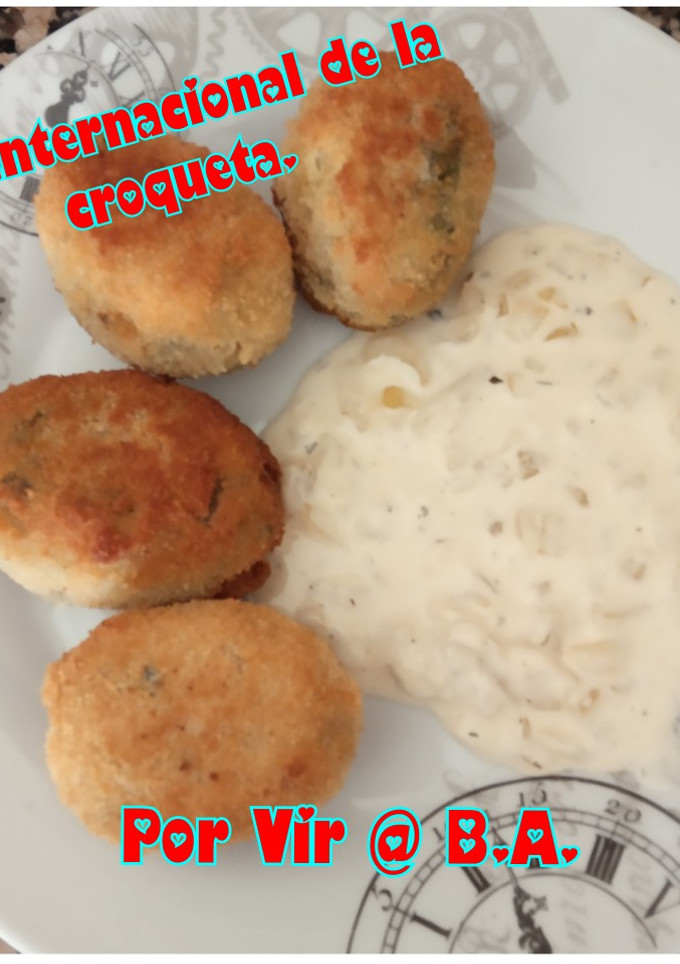Una foto de Croquetones de espinacas sin lactosa
