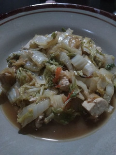 Foto resep Tumis sawi putih dan tahu