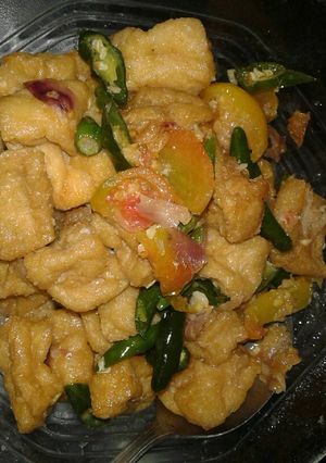 Foto resep Oseng tahu cabe hijau