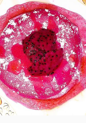Foto resep Pancake buah naga