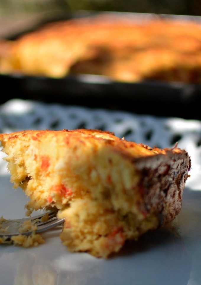 Una foto de Pastel de merluza y patatas
