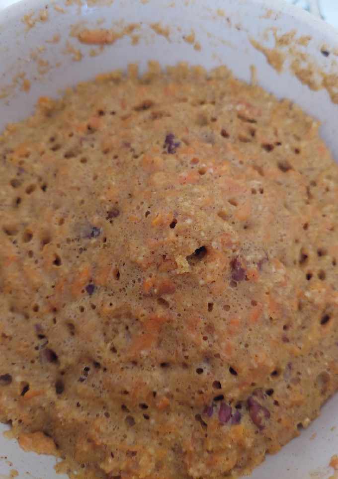 Una foto de Mug cake pastel de zanahoria fit con avena