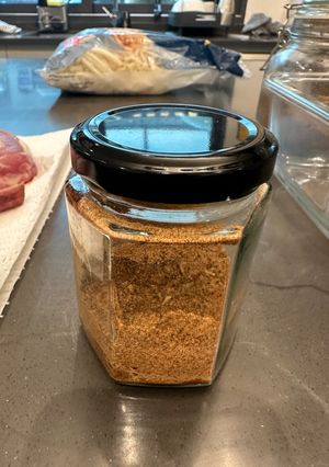 A picture of Cajun Seasoning Rub - Great with Pork Chops or Chicken.