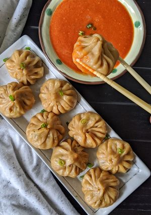 A picture of Vegetable Wheat Momos.
