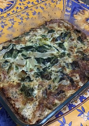 Une photo de Flan de blettes au mascarpone et gorgonzola