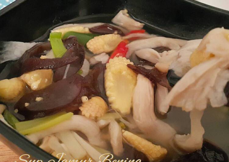 Resep Sup Jamur Bening Segar oleh @Dapoer_Hanina - Cookpad