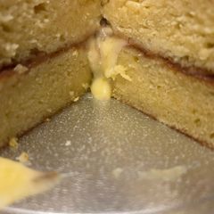 A picture of Gluten Free (Gf) Lemon and Elderflower Cake.