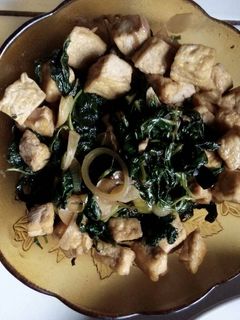Foto resep Tumis kangkung tahu manis