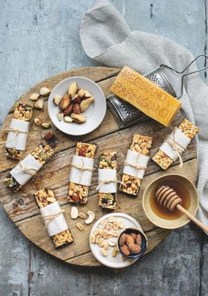 A picture of Nut, Honey and Parmigiano Reggiano PDO Bars.