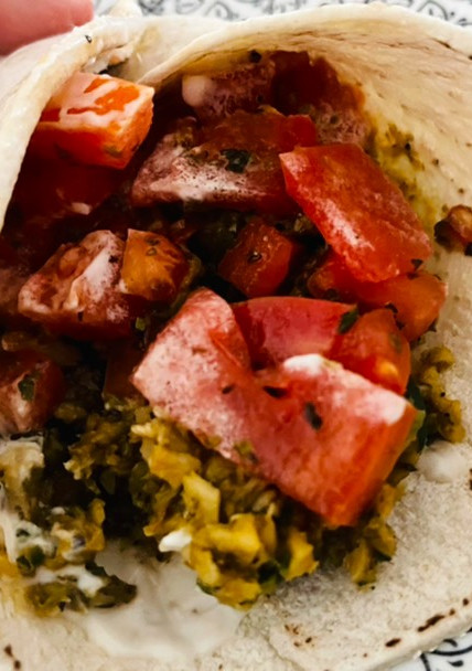 Una foto de Relleno de fajita / Burrito (Vegan)