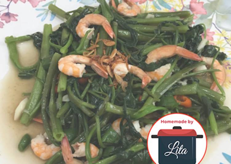 Resep Kangkung udang cabe ijo sederhana #homemadebylita, Menggugah Selera