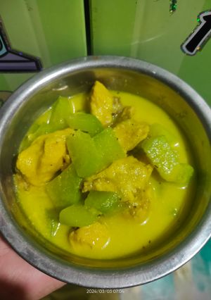 Foto resep Santan ayam dan labu siam