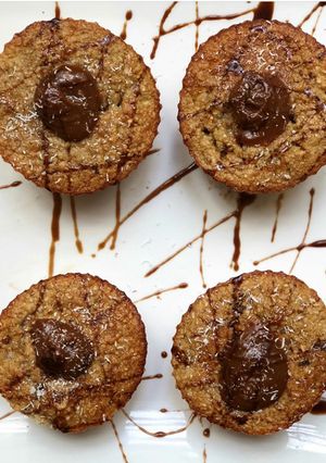 Una foto de Muffins de Banana y Chips de chocolate FIT