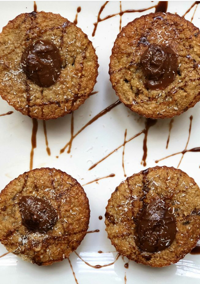 Una foto de Muffins de Banana y Chips de chocolate FIT