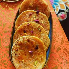 A picture of Kaju Katli Mini Puranpoli.