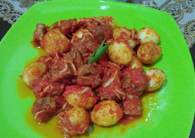Balado telur puyuh