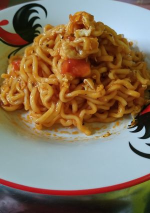 Foto resep Mi Telur Saus Spaghetti