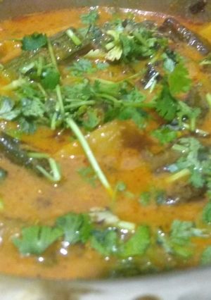 A picture of Bhindi masala curry.