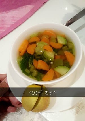 صورة لوصفة الشوربة الحارقة على طريقة خوخه