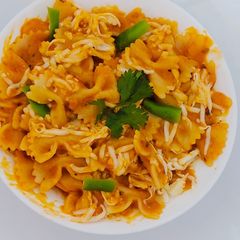 Pizza 🍕 Flavour Pasta In Red Sauce A picture of Pizza 🍕 Flavour Pasta In Red Sauce.