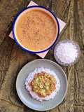 Curry de legumbres 🇮🇳 con leche de coco 🥘 sobre arroz basmati 🍚