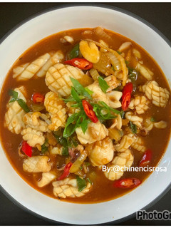 Foto resep Cumi saos padang