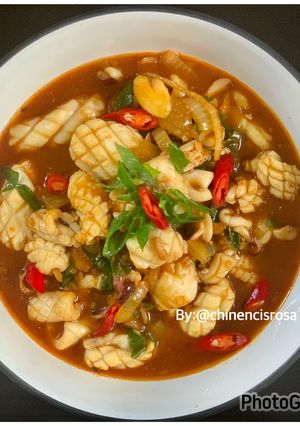 Foto resep Cumi saos padang