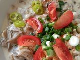 Gluténmentes, tejmentes tejszínes gombás nokedli