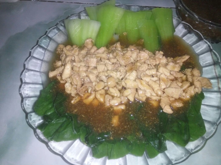 Easy Steps Make Recipes Pakcoy saos tiram daging cincang the So Delicious Appealing.