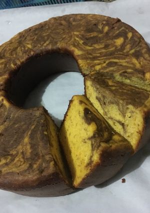 Foto resep Marble cake pumpkin keto#Ketopad#PekanInspirasi#BikinRamadanBerkesan