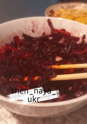 Фото Буряковий салат за китайськими мотивами 🥗🇨🇳.
