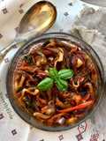 Melanzane e peperoni in agrodolce