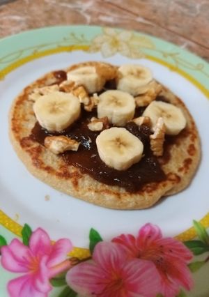 Una foto de Pancakes de Avena y Pera