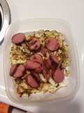 Quick cabbage & Kielbasa