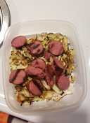 Quick cabbage & Kielbasa