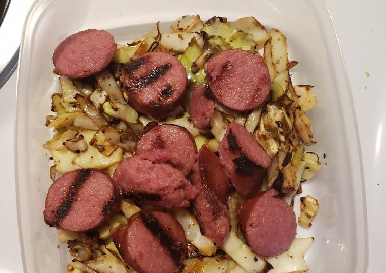 Easiest Way to Make Award-winning Quick cabbage & Kielbasa