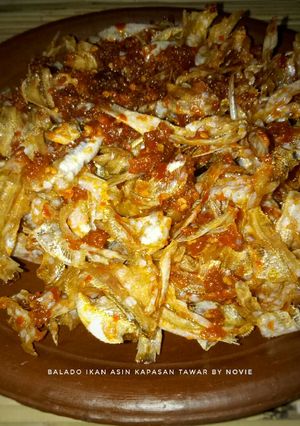 Foto resep Balado ikan asin kapasan tawar by novie