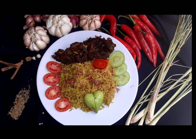 Resep: Nasi briyani ori sedap mantap (Nasi Kebuli Basmati) Irit Anti Gagal